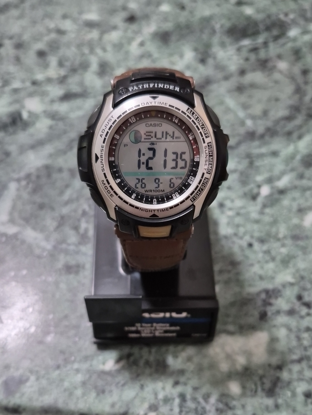 Casio Pathfinder Fishfinder Watch!! Perfect Condition!!